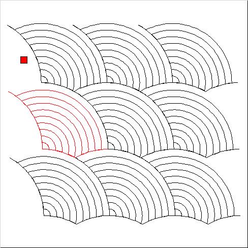 (image for) Baptist Fan Simplified 10 Arcs-L04811*